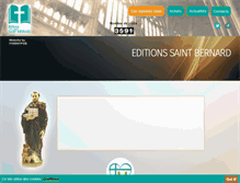 Tablet Screenshot of editions-saint-bernard.com